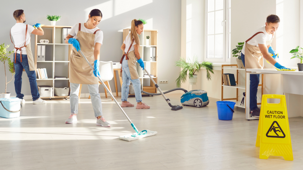 Remise en etat apres chantier realisee par une entreprise de nettoyage professionnelle